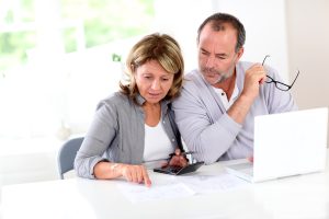 a couple trying to prepare their finances for retirement