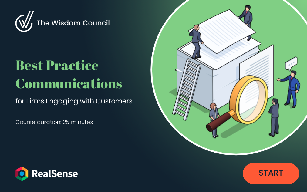 A still image of a Consumer duty online training module